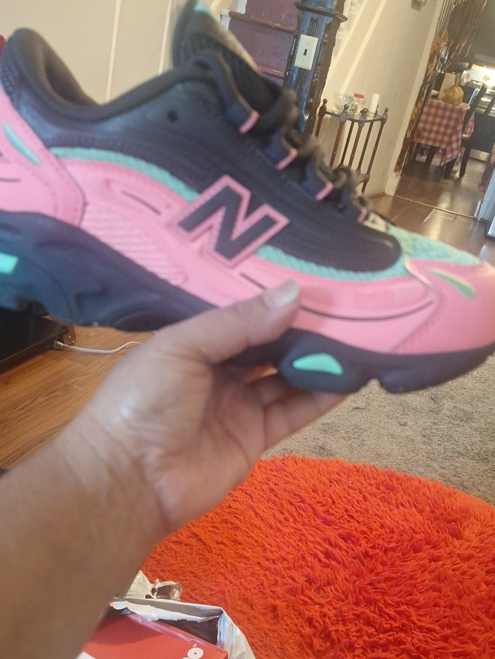 New Balance Women’s Pink and Teal Athletic Sneakers
